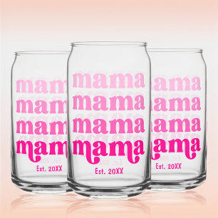 Moederdag mama roze modern elegant stijlvol blikvorm glas