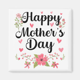 Moederdag mama Schattigee bloemenvrouwen voor mama Magneet