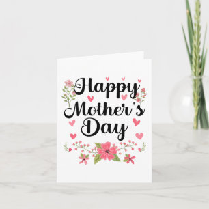 Moederdag Mammie Schattig Bloemig Vrouwen Voor Moe Kaart