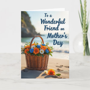 Moederdag Mandje Strand Kaart