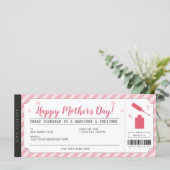 Moederdag Mani Pedi Gift Voucher-certificaat (Staand voorkant)