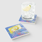 Moederdag Marble Stone Onderzetter (Zijkant)