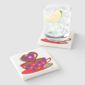 Moederdag Marble Stone Onderzetter (Zijkant)