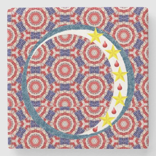 Moederdag Marble Stone Onderzetter (Voorkant)