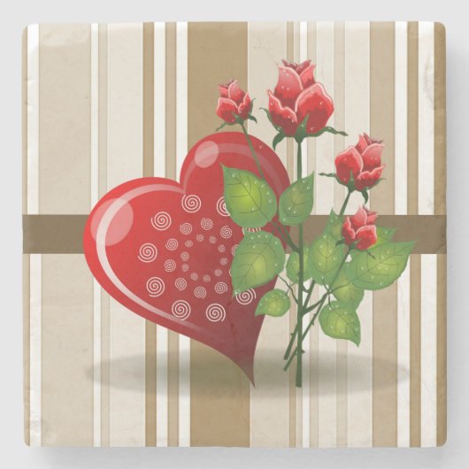 Moederdag Marble Stone Onderzetter (Voorkant)