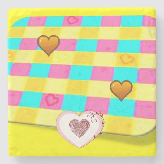 Moederdag Marble Stone Onderzetter (Voorkant)