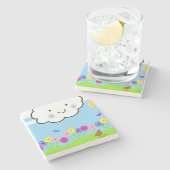 Moederdag Marble Stone Onderzetter (Zijkant)