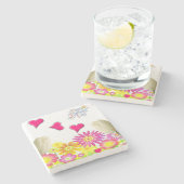 Moederdag Marble Stone Onderzetter (Zijkant)