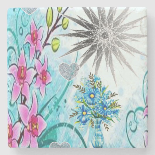 Moederdag Marble Stone Onderzetter (Voorkant)