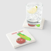 Moederdag Marble Stone Onderzetter 100% Vegan (Zijkant)