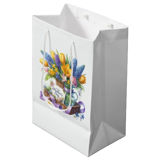 Moederdag  medium cadeauzakje (Voorkant Gekanteld)