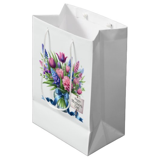 Moederdag medium cadeauzakje (Voorkant Gekanteld)