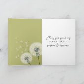 Moederdag meisje met onkruid kaart (Binnen)