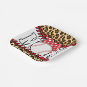 Moederdag Messy Hair Baseball Papieren Bordje (Gebogen)