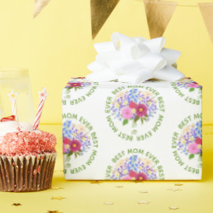 Moederdag Met Blumenstrauss Cadeaupapier