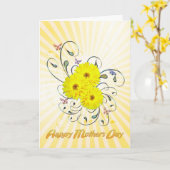 Moederdag met gele bloemen kaart (Gele Bloem)