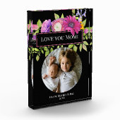 Moederdag met prachtige roze bloemen fotoblokken (Links)