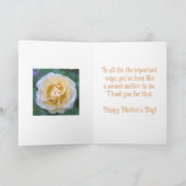 Moederdag/Mijn "tweede" moeder/als een moeder/perz Kaart (Binnen)
