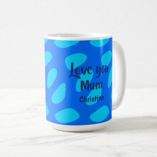 Moederdag Minimalistische Tekst en Patroon Koffiemok