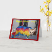 Moederdag modelleerkleding kaart (Gele Bloem)