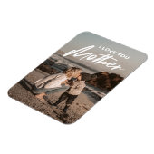 Moederdag | Modern minimalistisch fotocadeau Magneet (Linkerzijde)