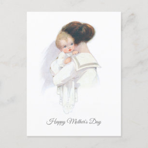 Moederdag moeder en Baby Feestdagenkaart