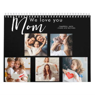 moederdag, moeder, fotocollage, we houden van je, kalender