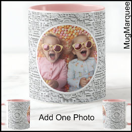 Moederdag Moeder, Luxe Modern Patroon C555 Foto Mok