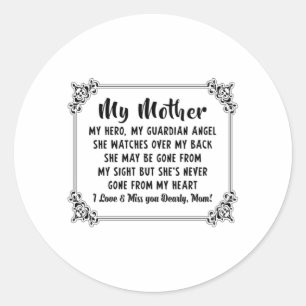 Moederdag moeder mama moeders mam Gift Idea Ronde Sticker