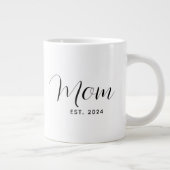 Moederdag Moeder Script Modern Extra Grote Beker (Rechts)