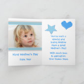 Moederdag moeder van tweeling wenskaart kaart (Binnen)
