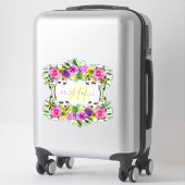 Moederdag Moederdag Zondag Waterverf Monogram Sticker (Koffer)