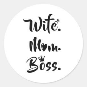Moederdag Moeders mama Mummy Funny Gift Ronde Sticker