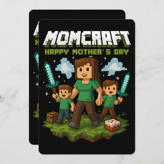 Moederdag Moederschap Leuk Moederdag Grappige Game Feestdagenkaart (Voorkant / Achterkant)