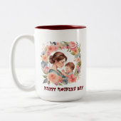 Moederdag Mok| Waterverf stijl Mok voor mama (Links)