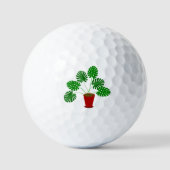 Moederdag Monstera-Plant Golfballen (Voorkant)
