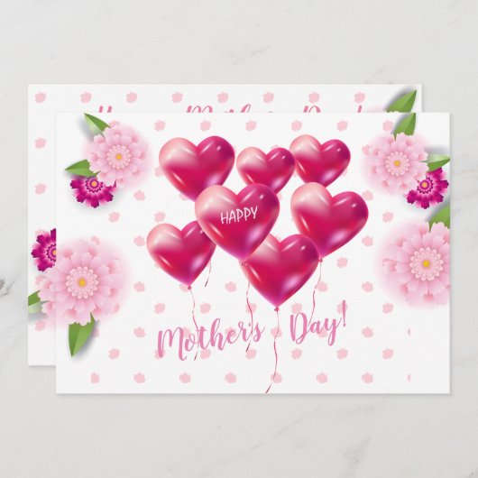 Moederdag Mooie afbraak Ornament Save The Date (Voorkant / Achterkant)