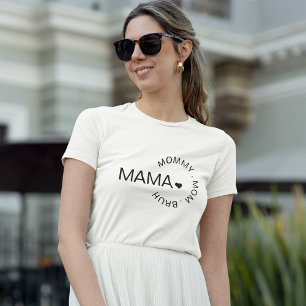 Moederdag Nieuwe Moeder Mama Bruh gepersonalis T-shirt