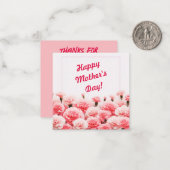 Moederdag Notitiekaartje (Voorkant / Achterkant in situ)