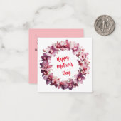 Moederdag Notitiekaartje (Voorkant / Achterkant in situ)