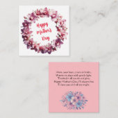 Moederdag Notitiekaartje (Voorkant / Achterkant)