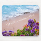 Moederdag  Ocean Florals Sandy Beach Muismat (Voorkant)