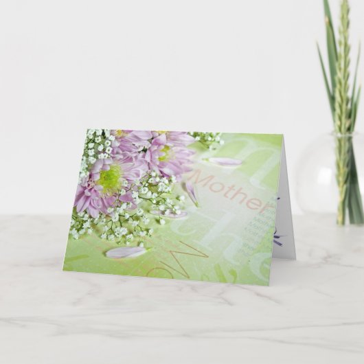 Moederdag of moederdag kaart (Voorkant)