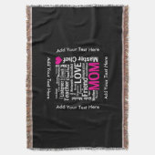 moederdag of verjaardag voor een geweldige moeder deken (Voorkant Verticaal)