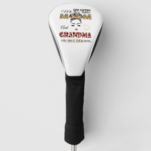 Moederdag, oma, Nana, Funny Golfheadcover (Voorkant)
