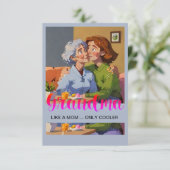 Moederdag Oma's bedankje Bedankkaart (Staand voorkant)