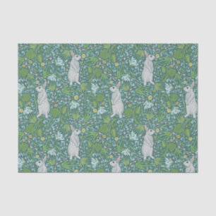 Moederdag paaswitbundel in de lentestuin tissuepapier