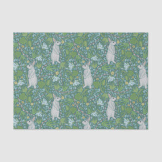 Moederdag paaswitbundel in de lentestuin tissuepapier