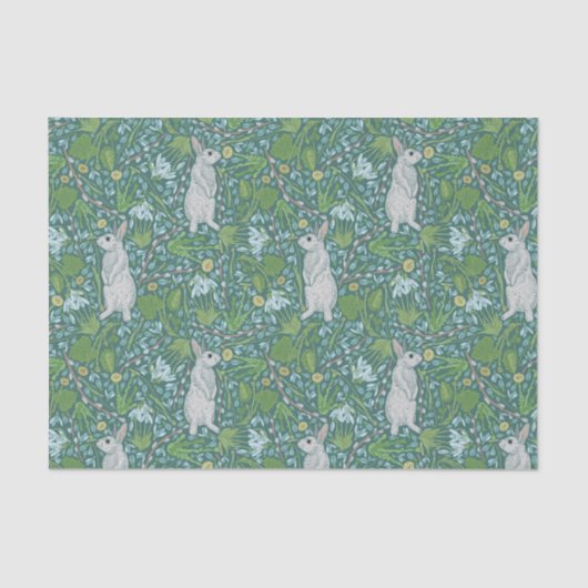 Moederdag paaswitbundel in de lentestuin tissuepapier (Voorkant)