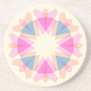 Moederdag Pastel Roze Blauwe Ster Regenboog Decor Zandsteen Onderzetter